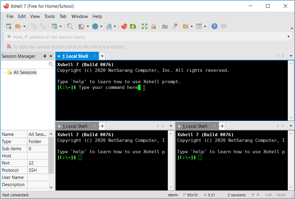 xshell 5 slow to open host