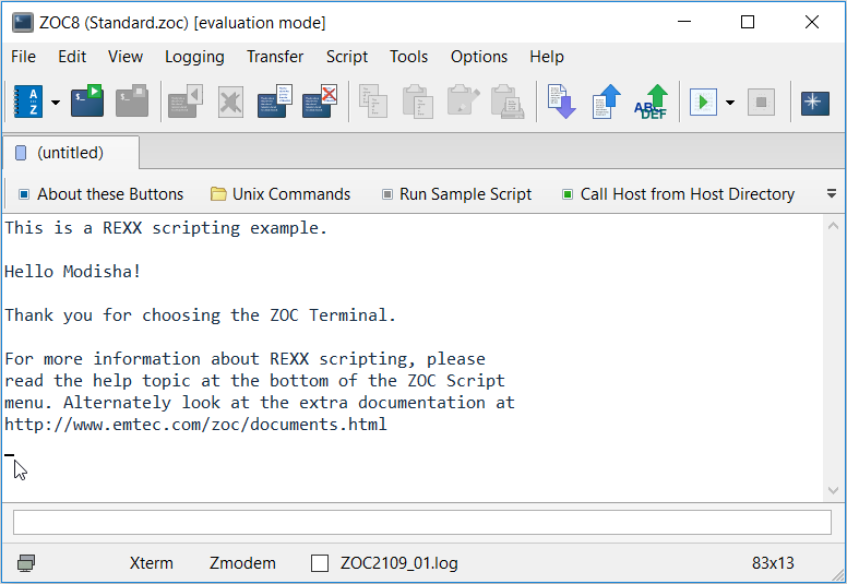 ZOC Terminal Emulator interface - Le 6 migliori alternative al prompt dei comandi per Windows