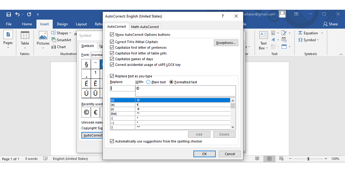 how to type the registered trademark symbol on pc