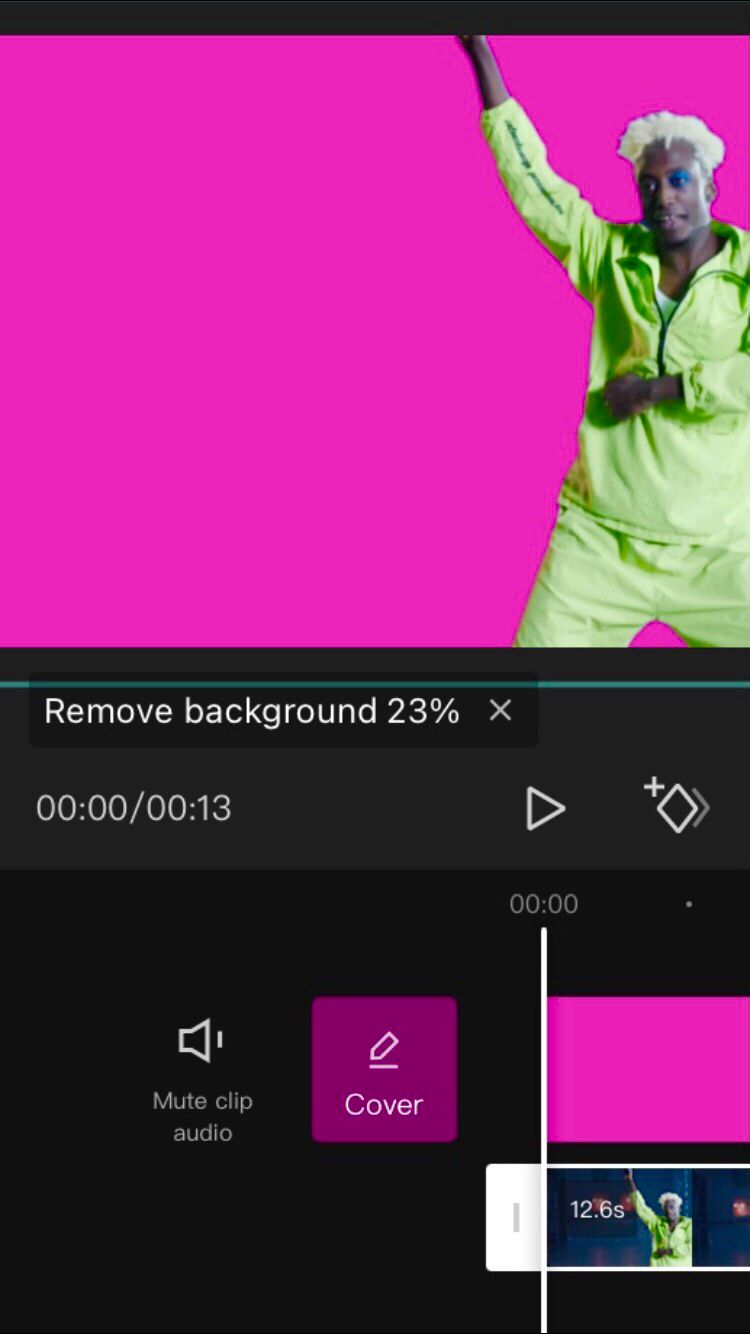 CapCut Processing Remove Background