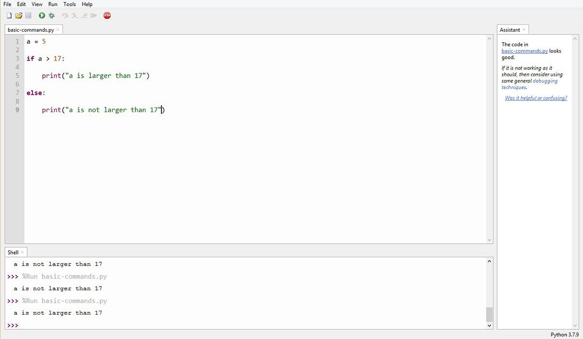 Conditional logic if else Python