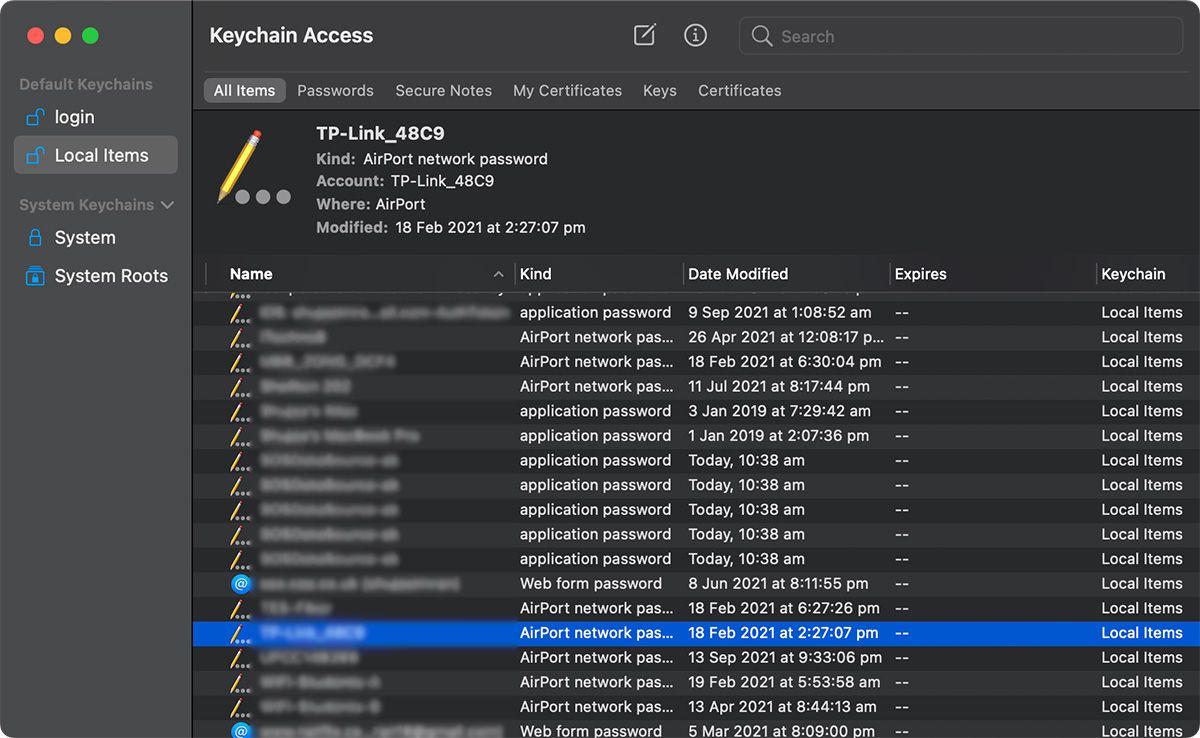 how to access keychain passwords on mac for boxsync