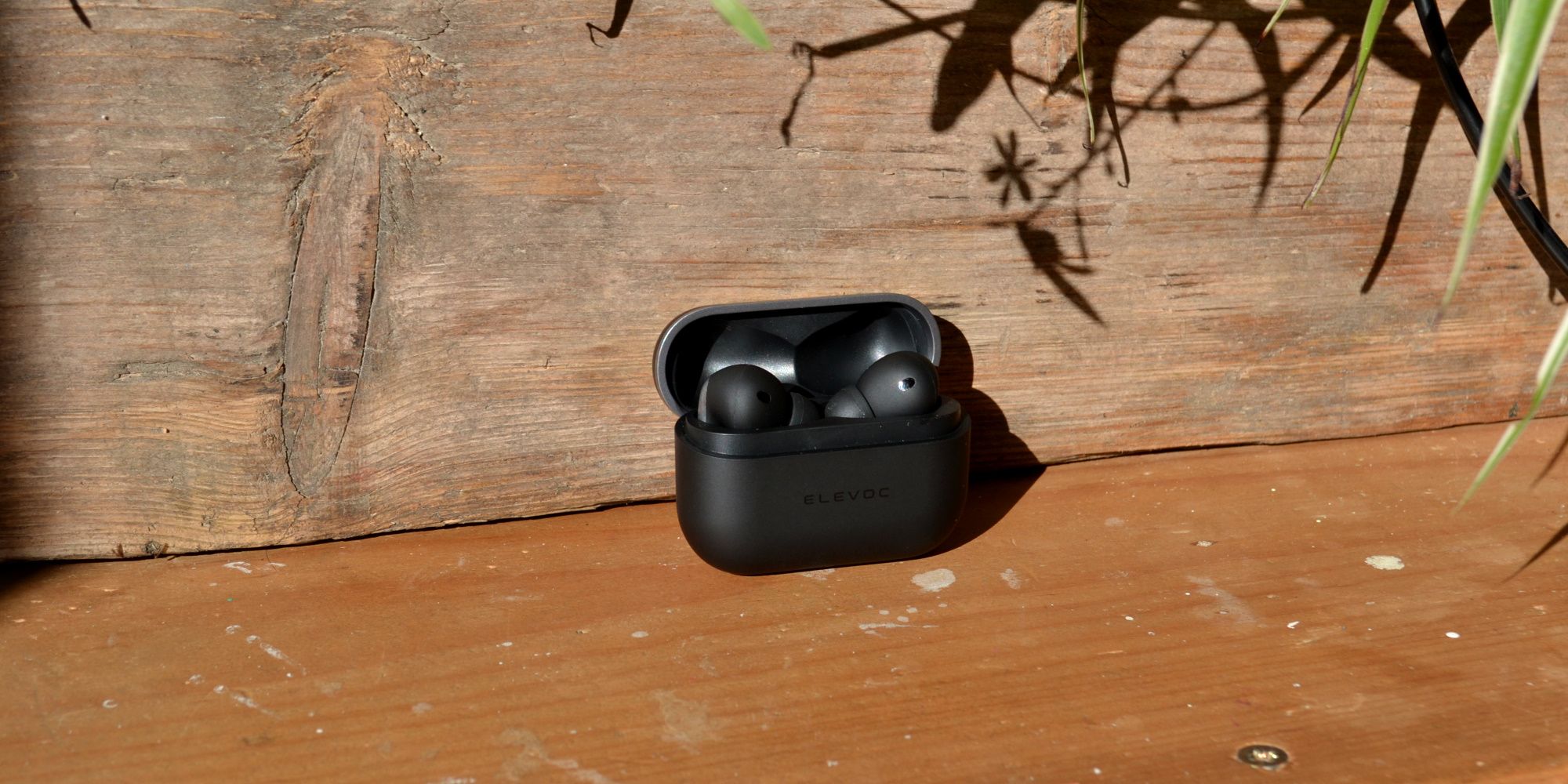 elevoc clear earbuds review case with buds in