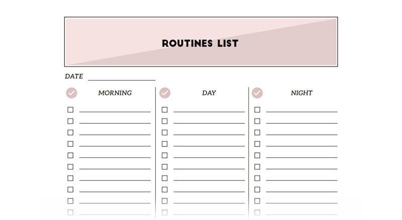 We love the simplicity of this productivity planner template.