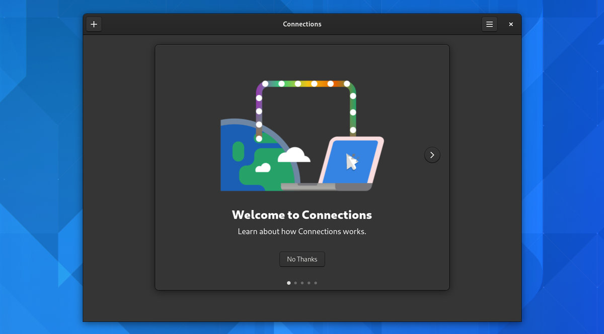 GNOME 41 GNOME connections remote desktop app