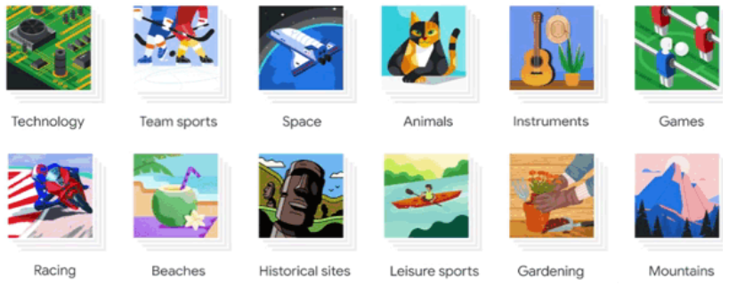 So passen Sie Ihr Google-Konto mit "Google Illustrationen" - google illustrations categories