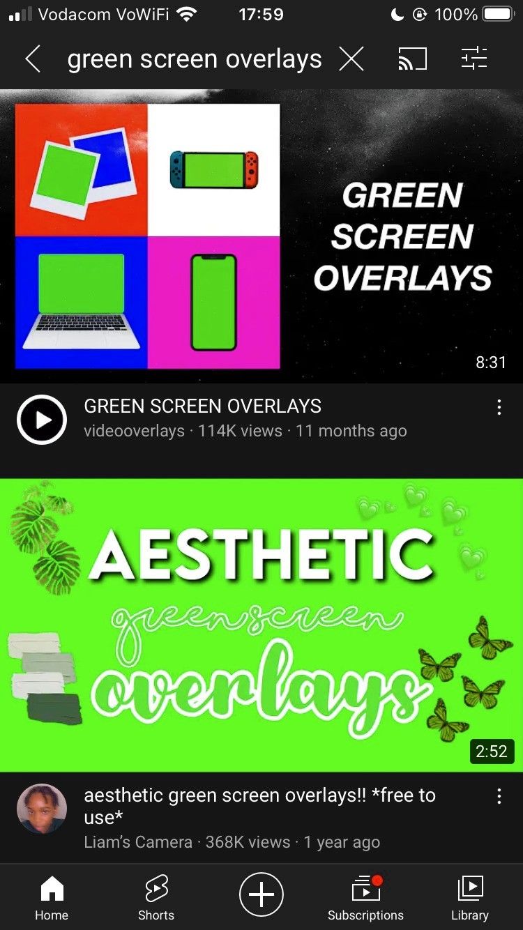 Green Screens Youtube