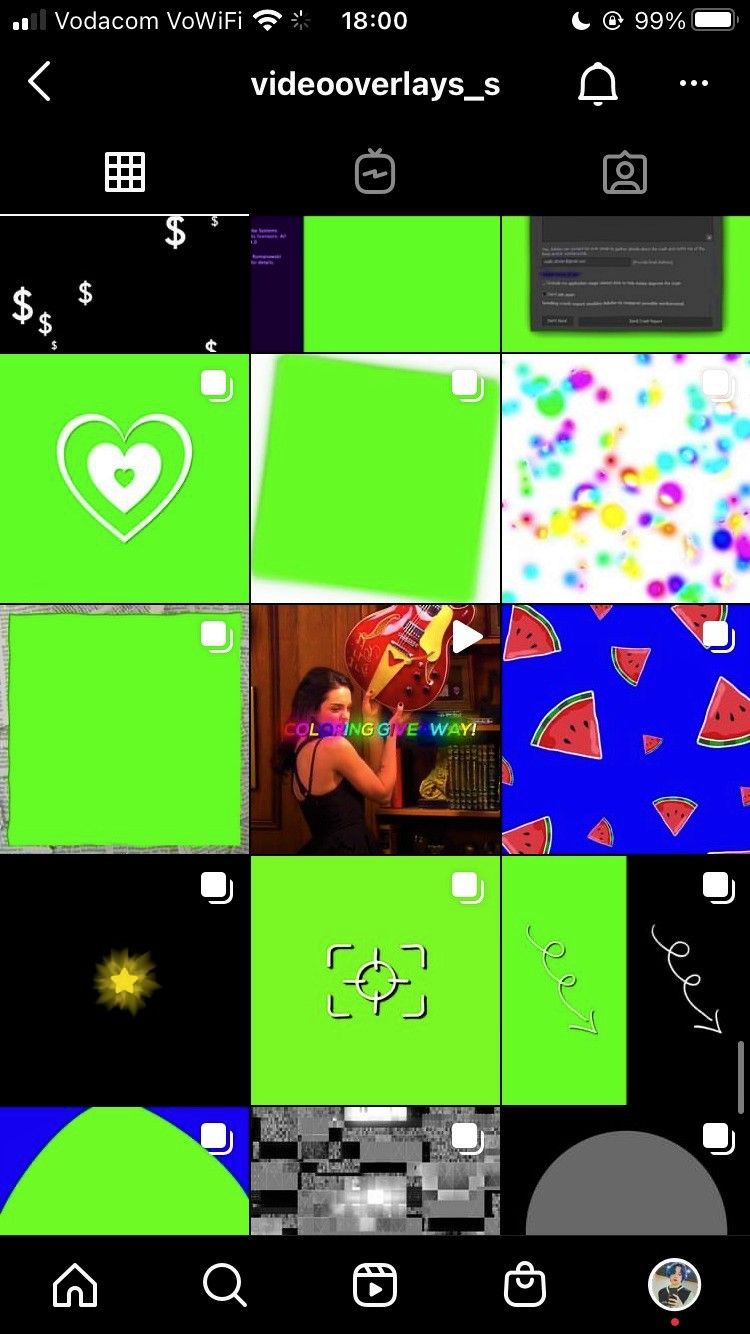 Green Screens Instagram