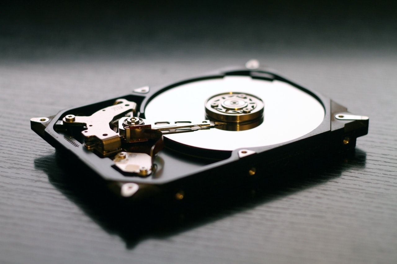 An hard disk drive.