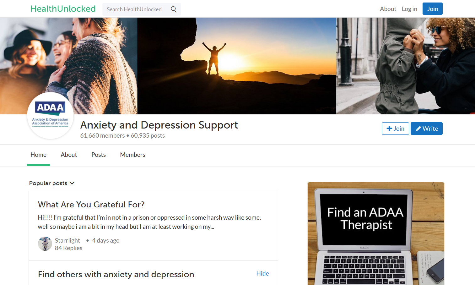 healthunlocked adaa support group - I 9 migliori siti web per parlare della tua salute mentale