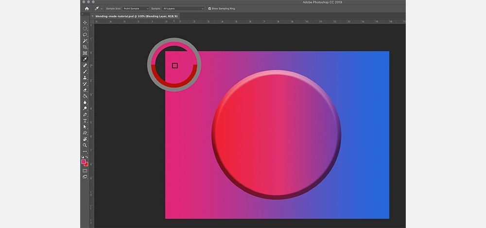 We can use the Photoshop Color Wheel to select colors precisely