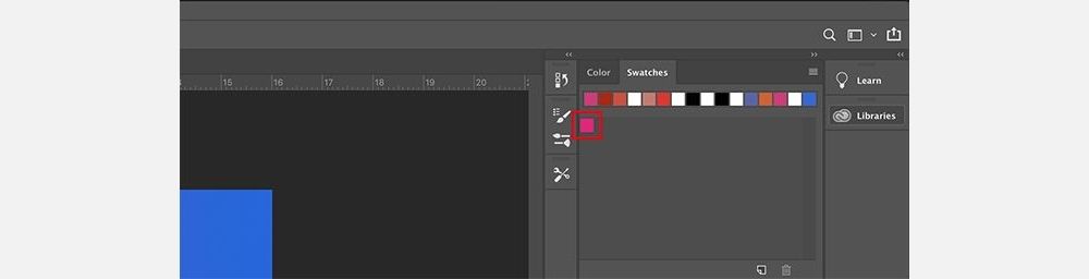 Drag and Drop Color Swatches in Photoshop