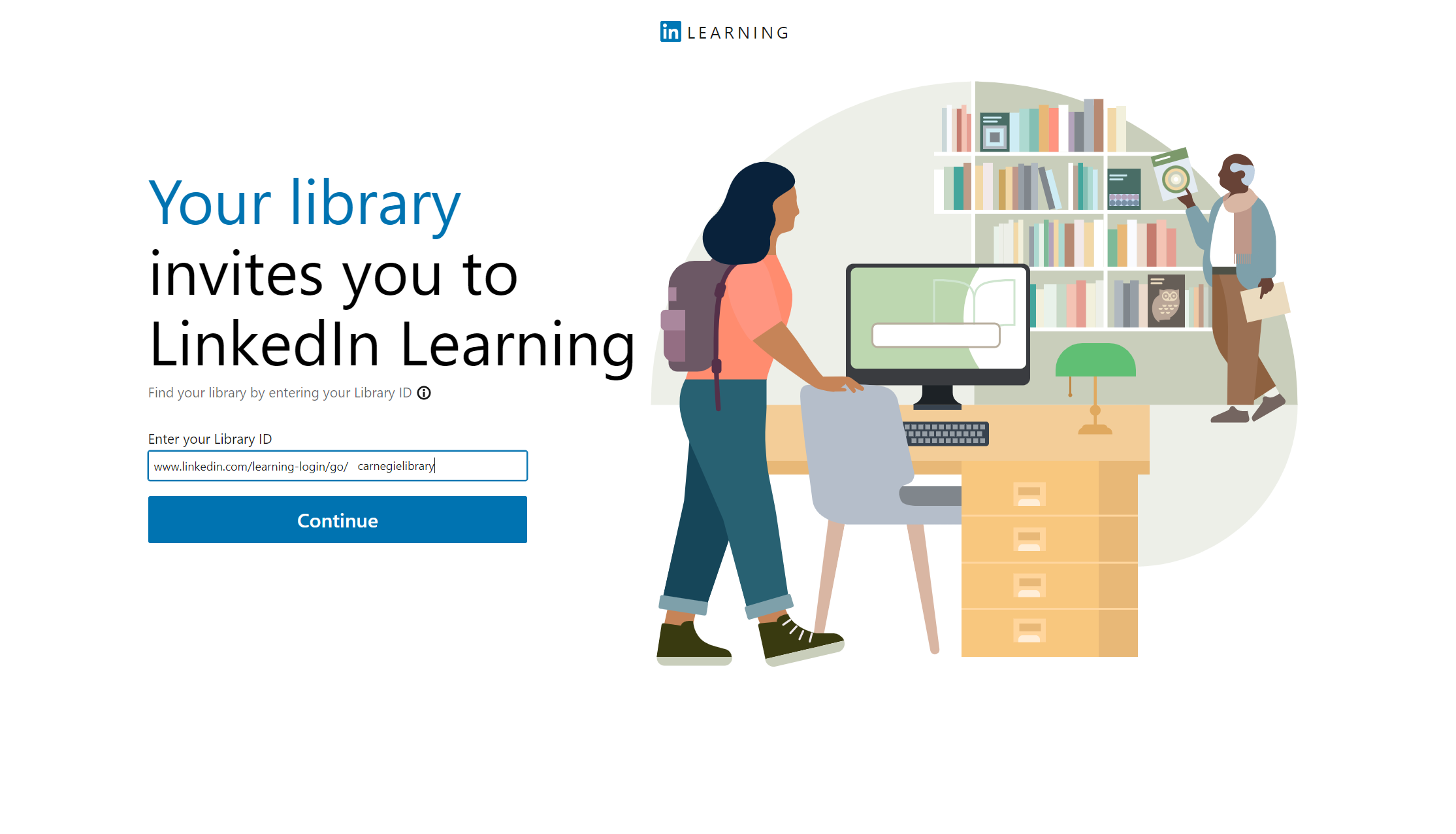 My local LinkedIn Learning Library ID code. LinkedIn Learning for free has never been easier to sign up for.