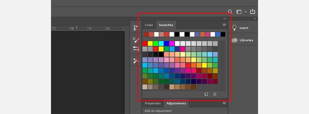 We're going to discuss how to save a color in Photoshop using the Swatches panel