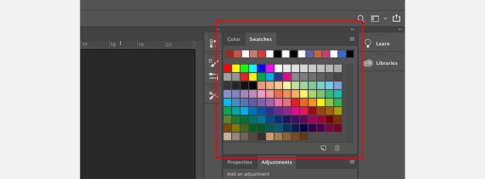 Drag and Drop Color Swatches in Photoshop