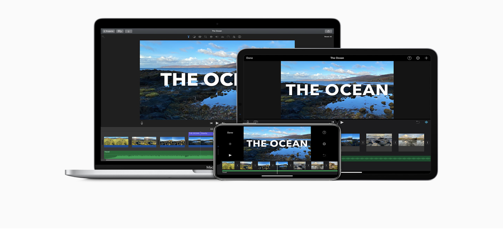 The iMovie home page on the Apple website