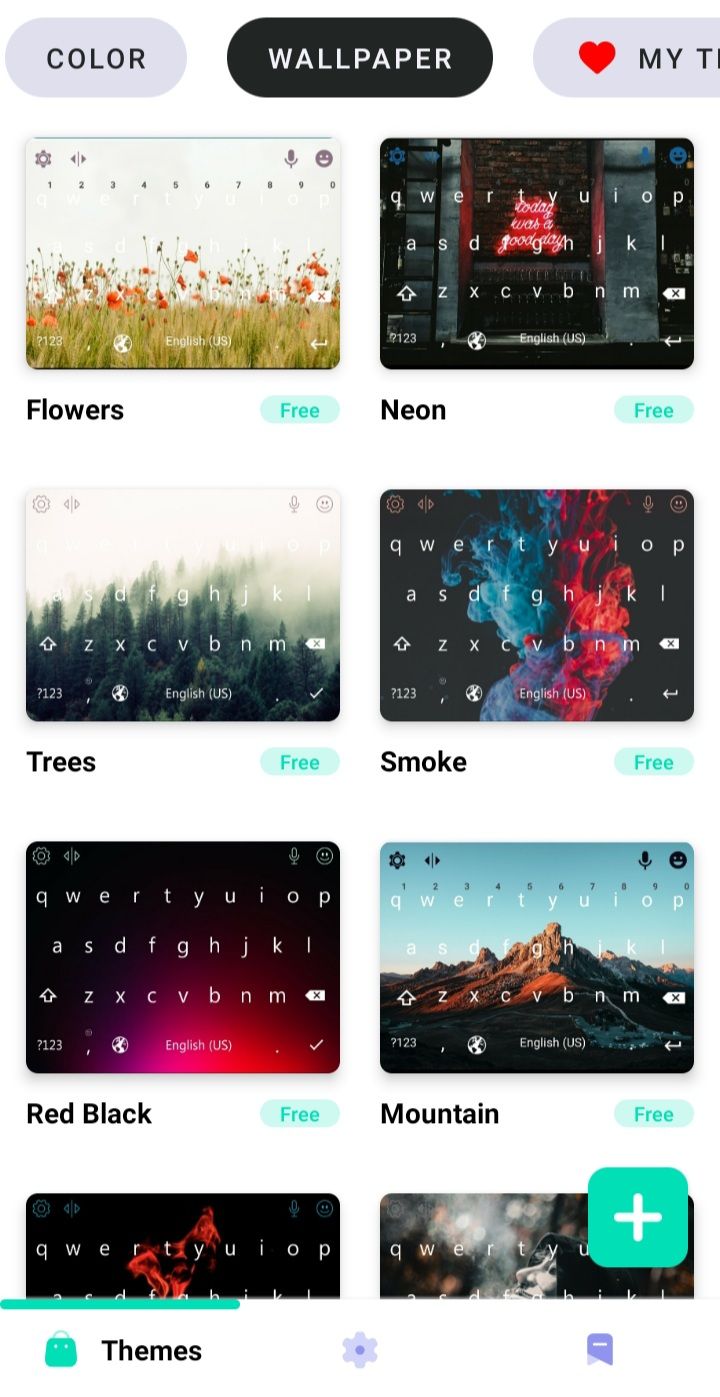 led keyboard app list screenshot