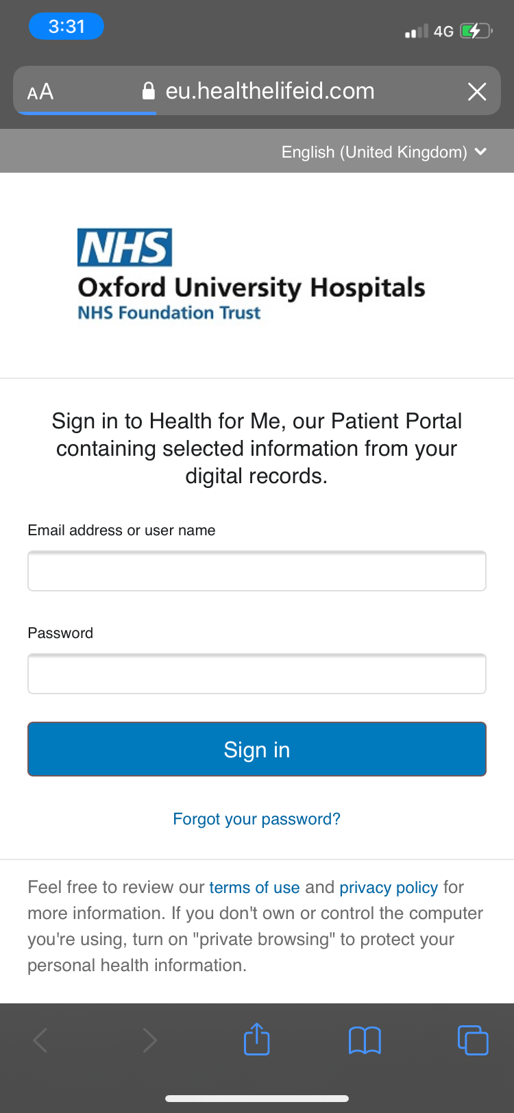 login to healthcare provider portal