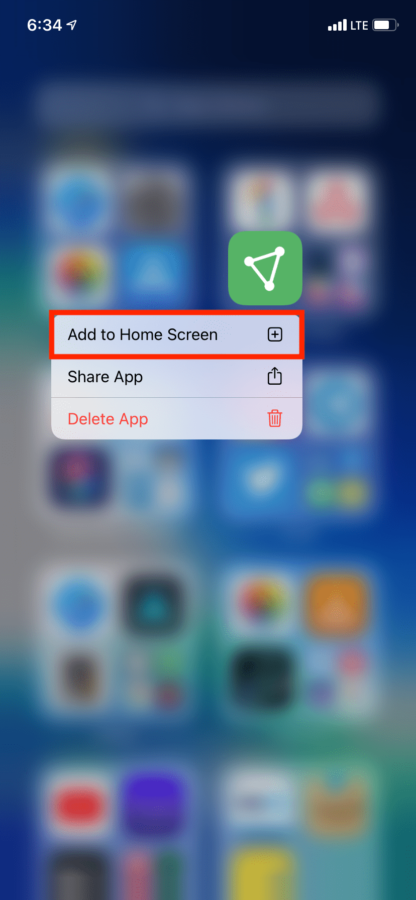 Long-press app in App Library and tap Add to Home Screen