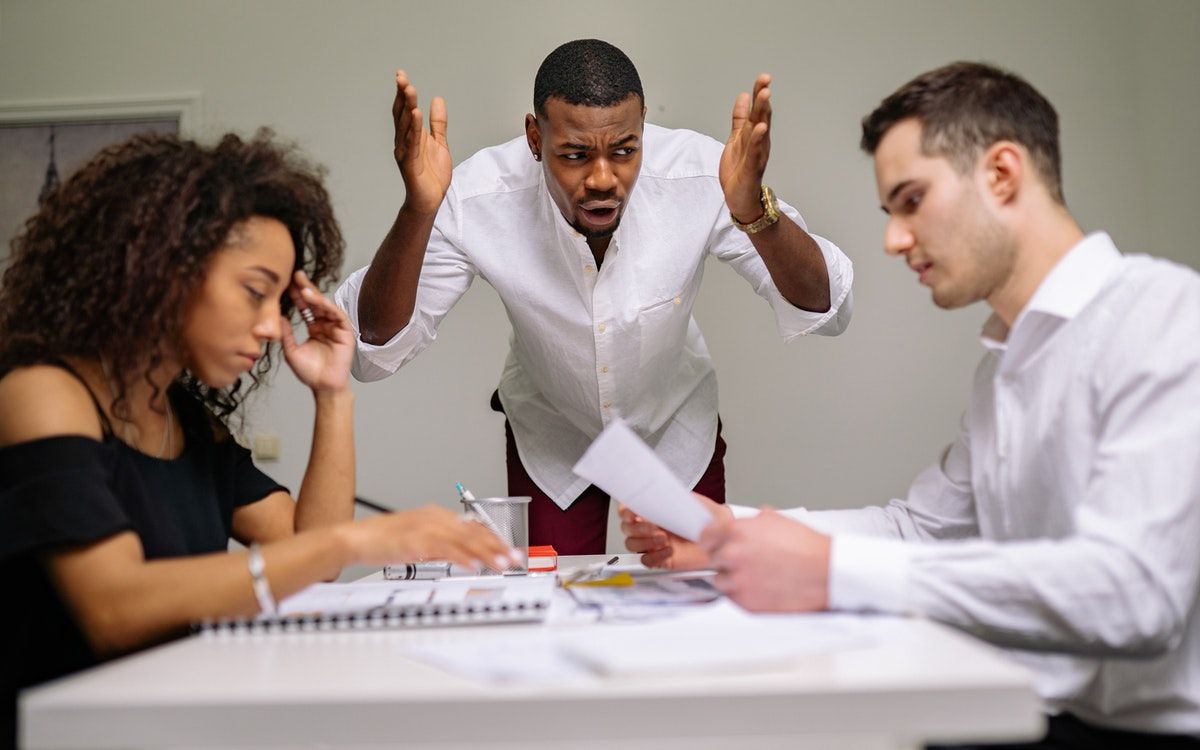 People having a meeting