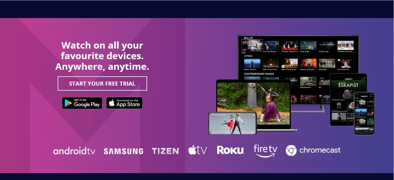 Marquee page showing compatible devices.