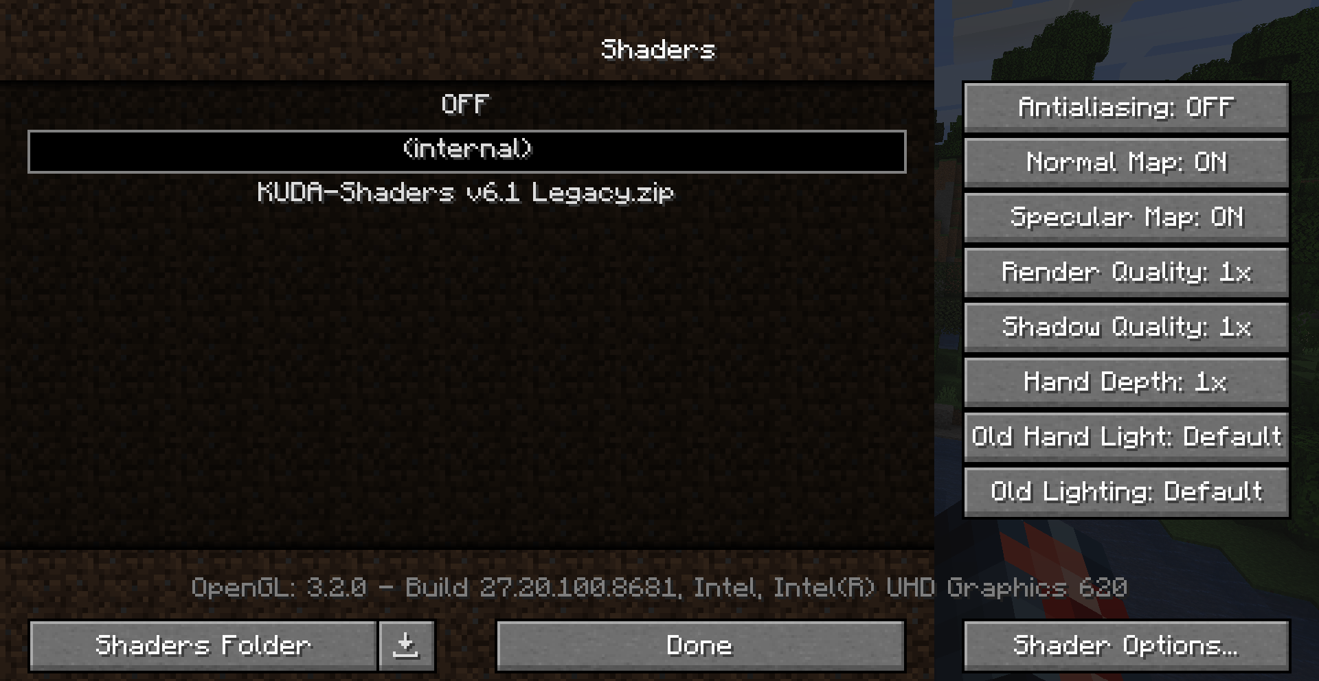 how to add shaders to minecraft java 1.20 6