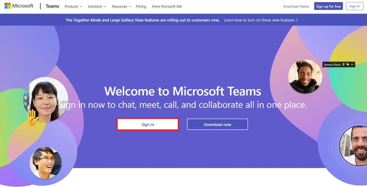 use microsoft teams in a browser
