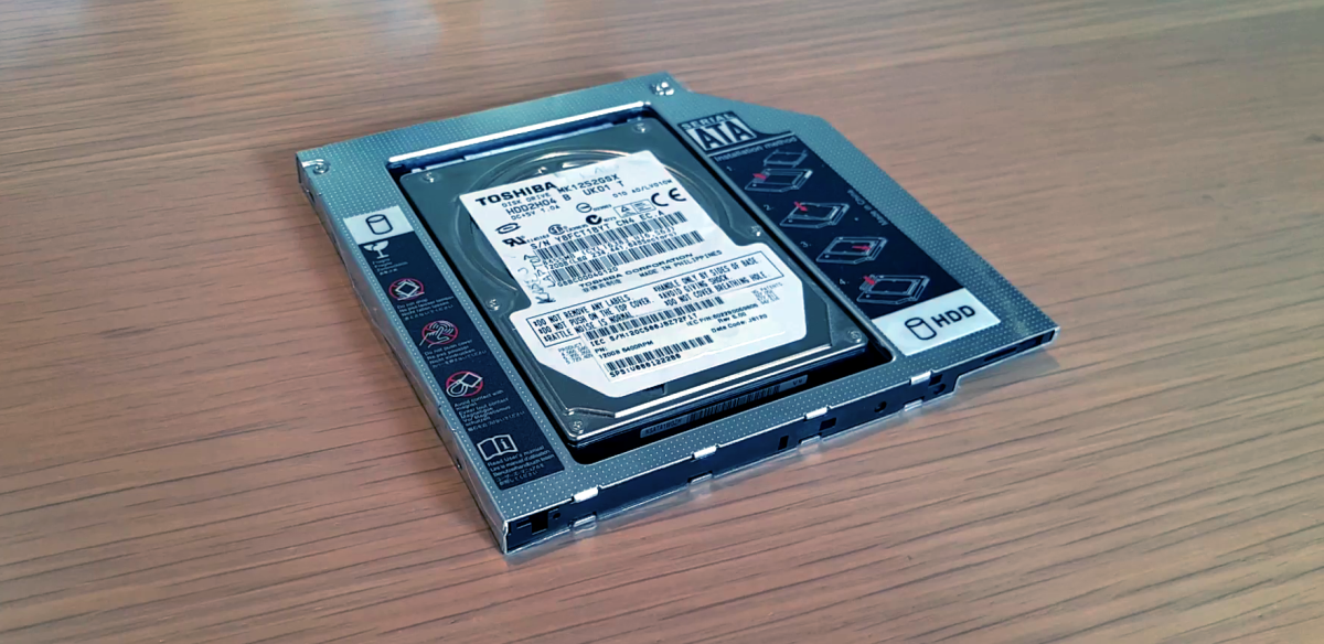 Install an SSD in a CD drive slot