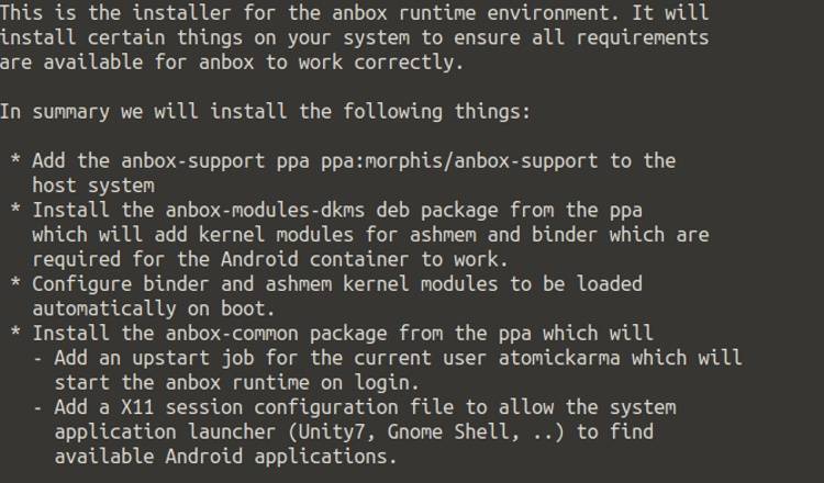 Instal Anbox di Ubuntu
