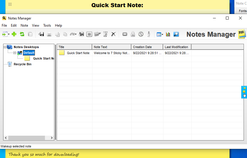 notes manager in 7 sticky notes - Post-it sullo schermo: 7 app per note adesive per Windows