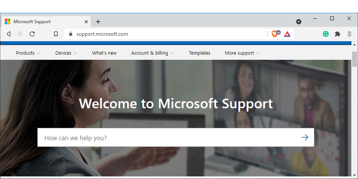 Microsoft online support
