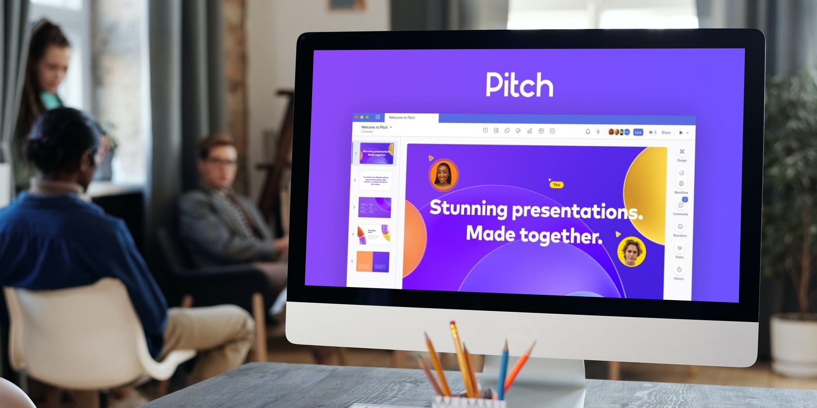 Pitch collaborative presentation software