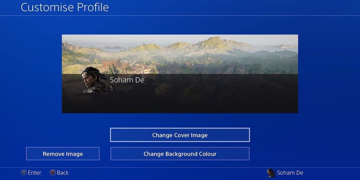 Change cover image on PS4