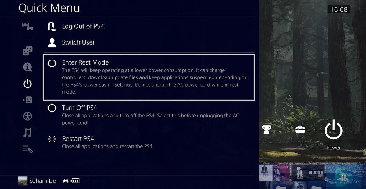 ps4 rest mode speed