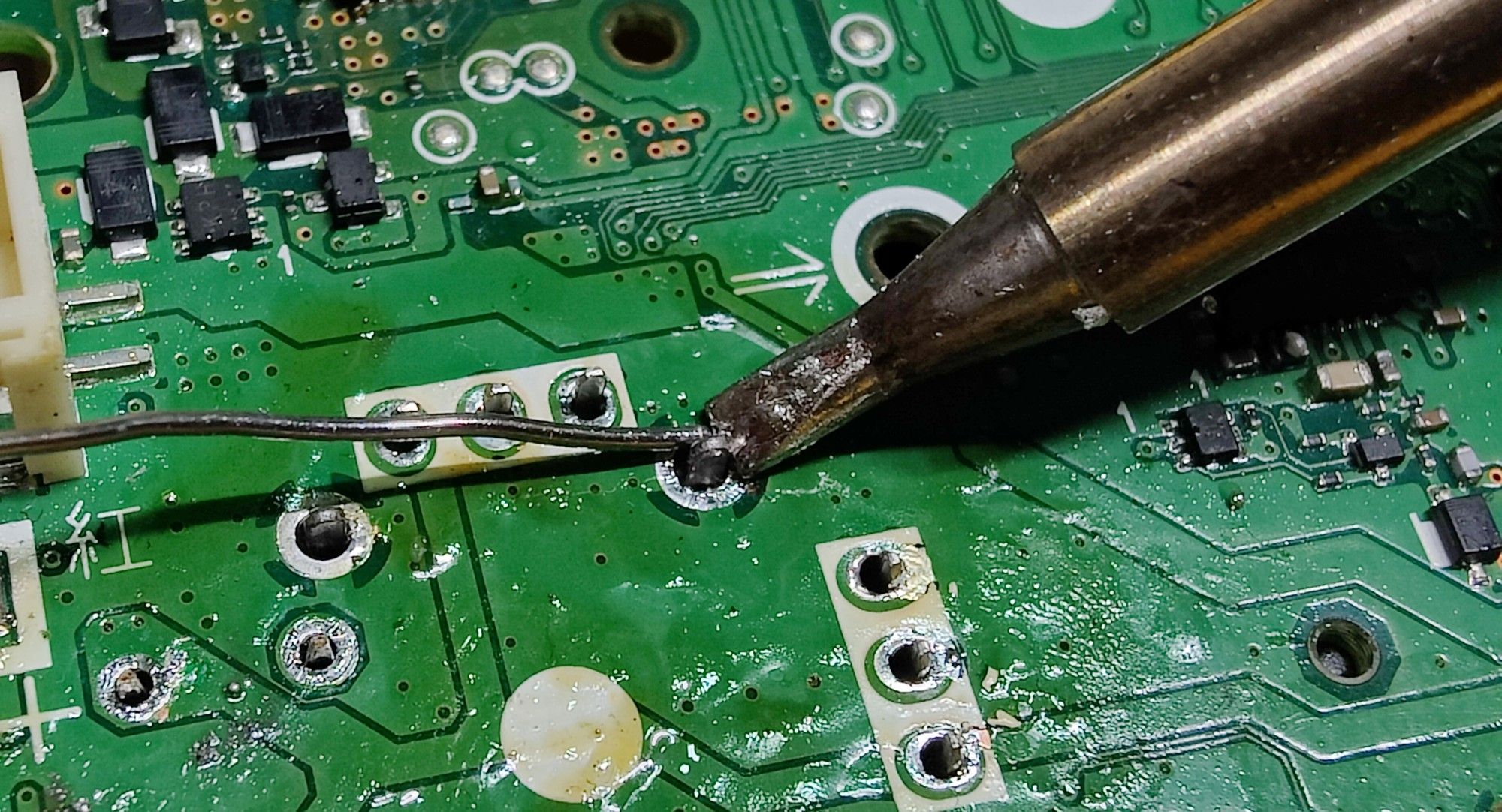 PS4 controller drift repair soldering.