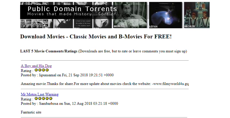 Included in this collection are copyright-free movies and public domain cartoons. Download any copyright-free movie that you want, totally free.