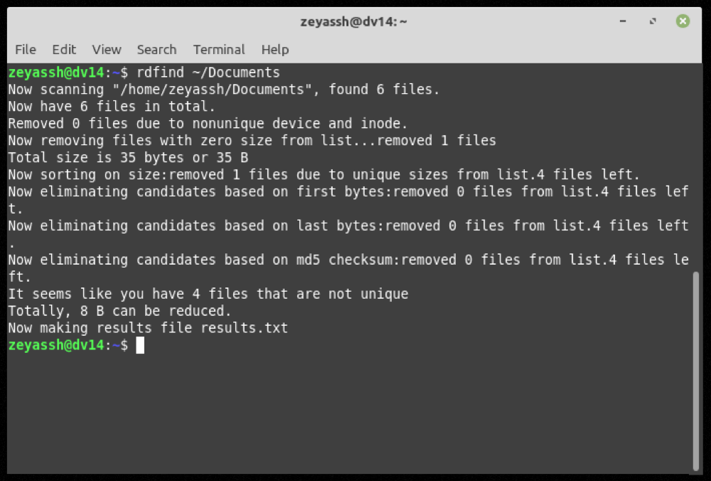utilisez rdfind pour supprimer les fichiers en double