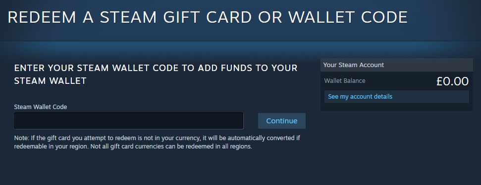 redeem a steam gift code