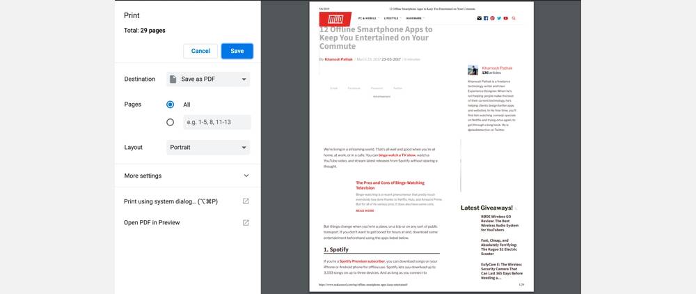 How To Download A Complete Webpage For Offline Reading