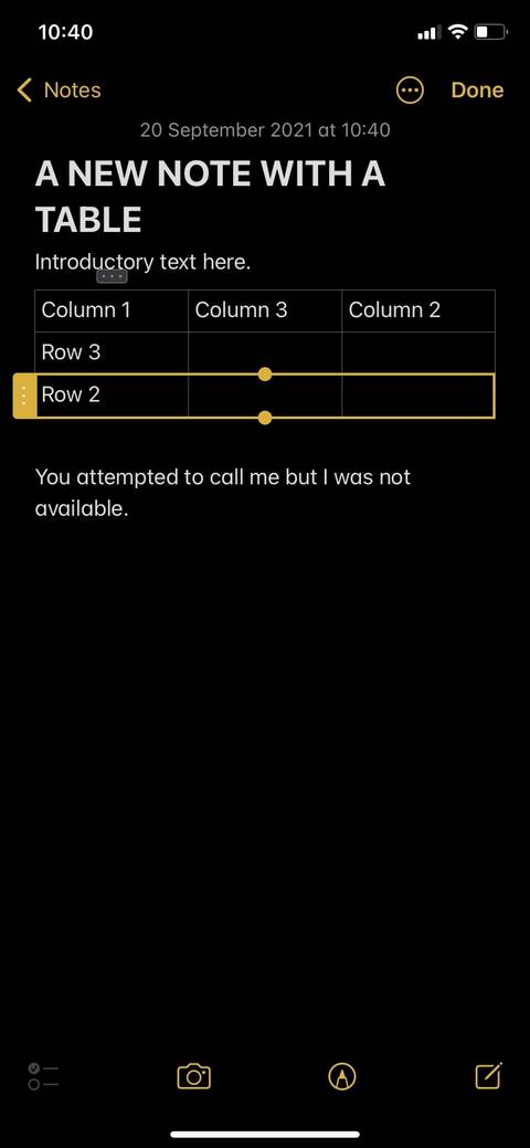نوت اپل: نحوه ساخت و قالببندی جدول 20 selecting row apple notes.jpg?q=50&fit=crop&w=480&dpr=1