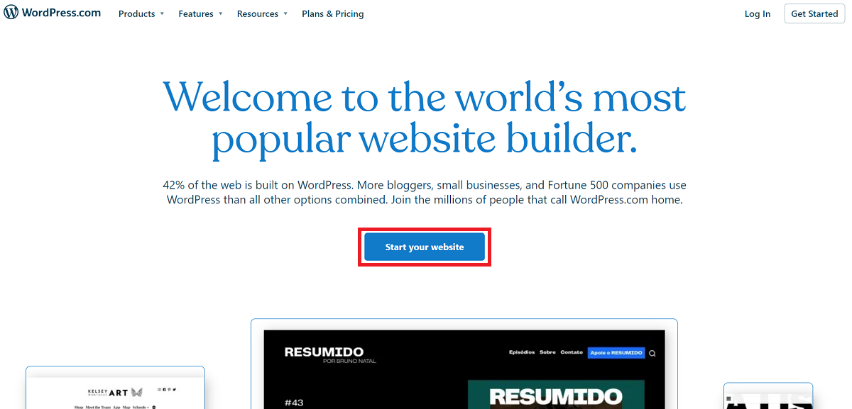 start your website with wordpress - Come avviare un sito Web con WordPress.com