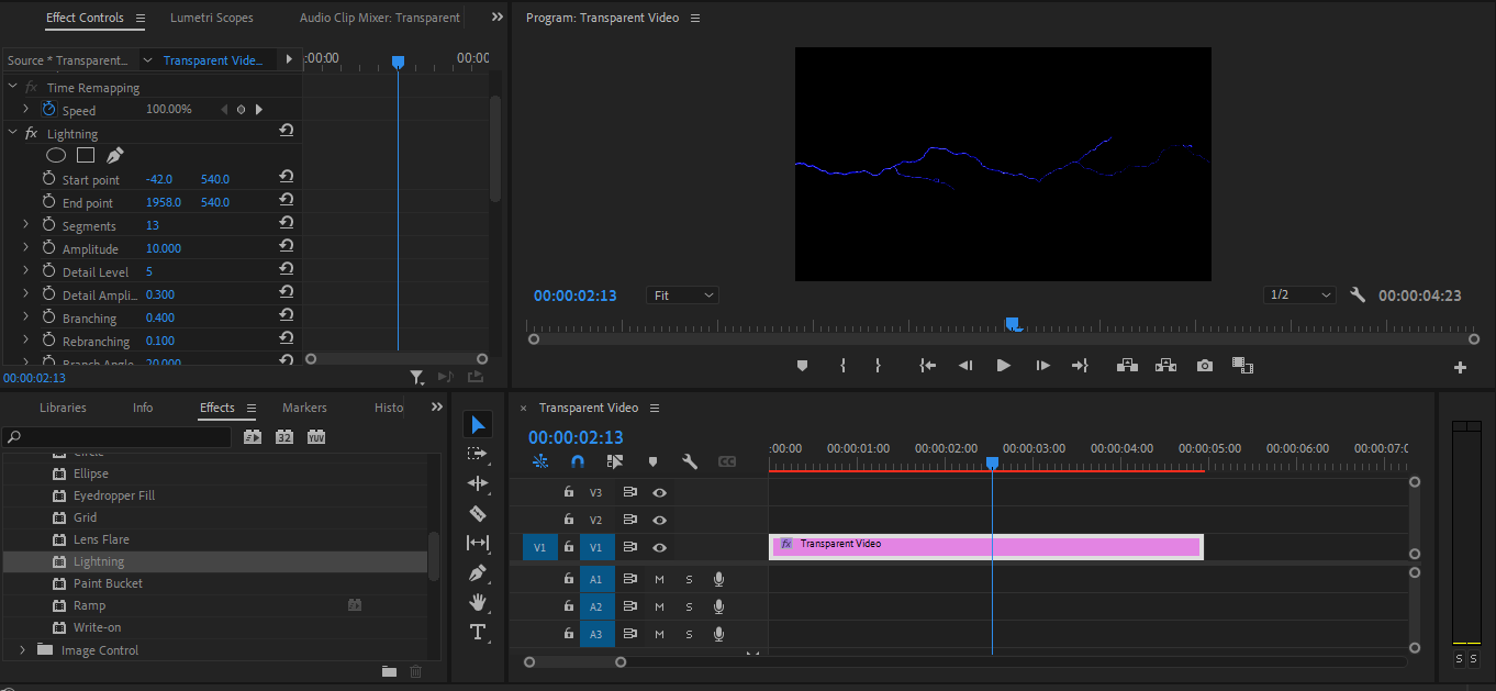 transparent video effects premiere - Come creare supporti sintetici in Premiere Pro