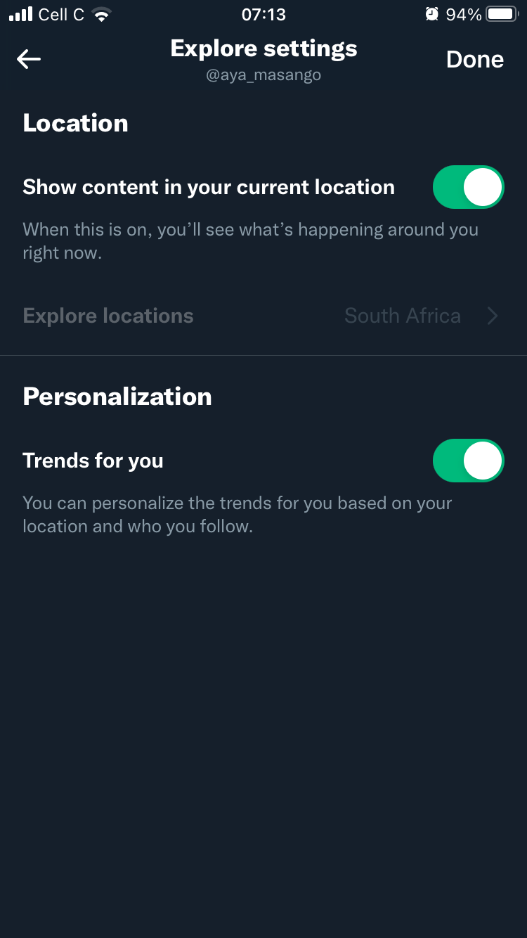 twitter-personalize trends