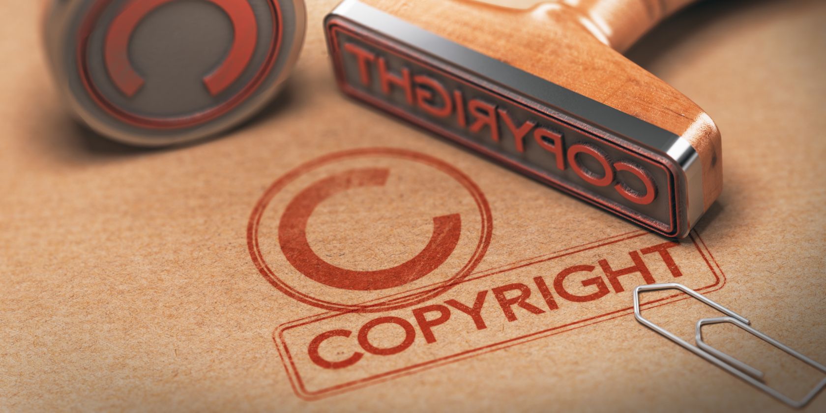 A copyright stamp
