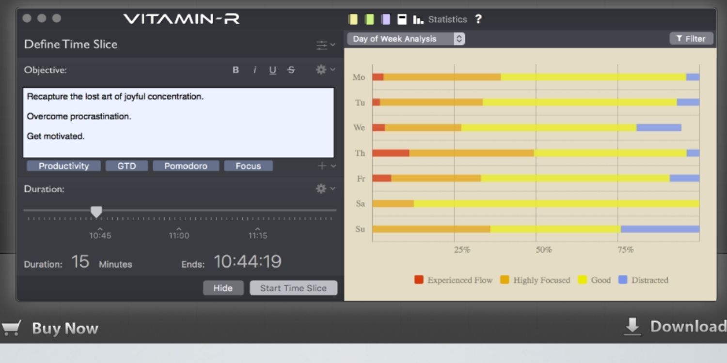 Vitamin-R dashboard