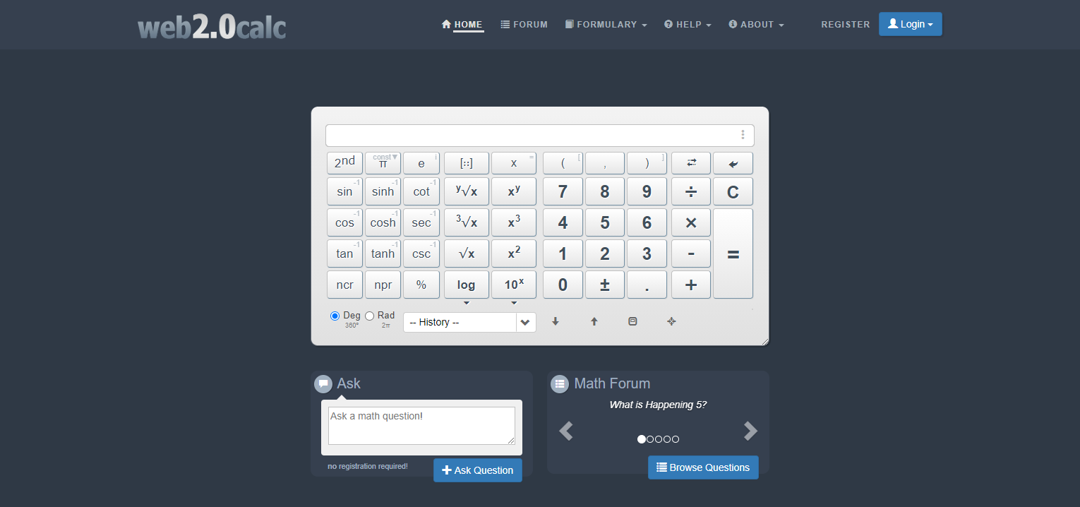 Web 2 clearance calculator