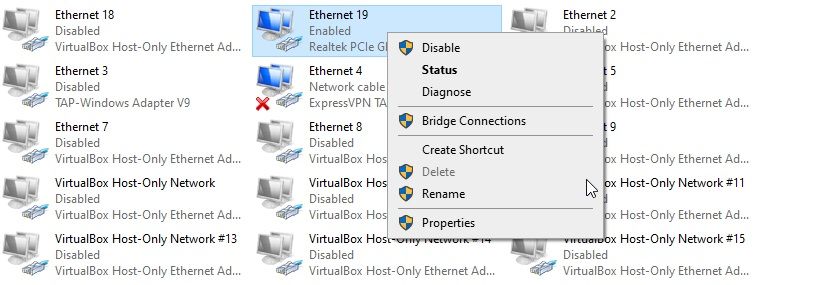 So entfernen Sie einen Netzwerkadapter in Windows 10 und Windows 11 - windows delete network adapter from network connections