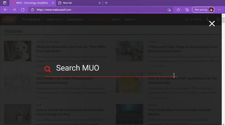 Microsoft Edge di Xbox