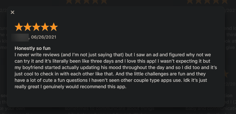 Never Write Reviews App Store