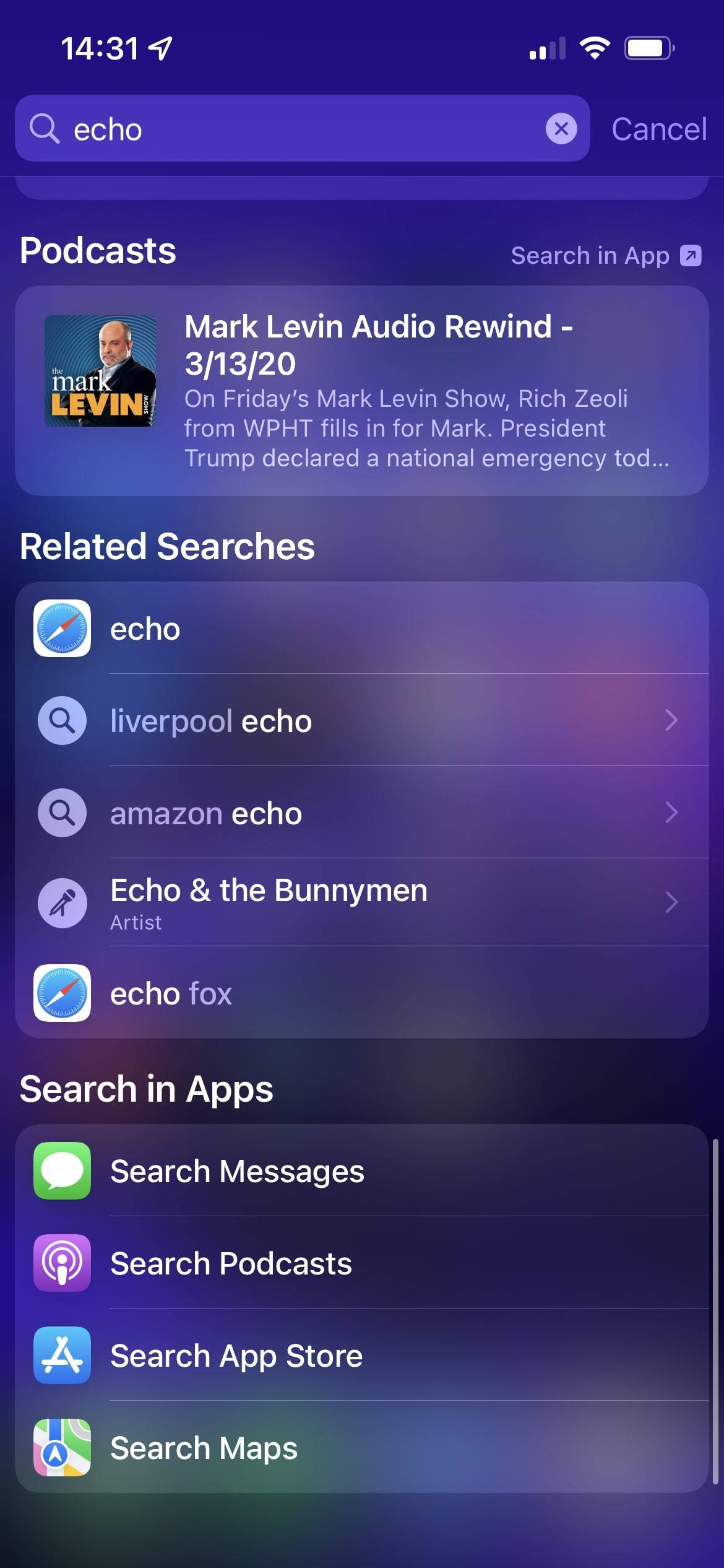 iPhone Spotlightの検索結果3